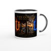 Tan cortita que es la vida - Ceramic Mug