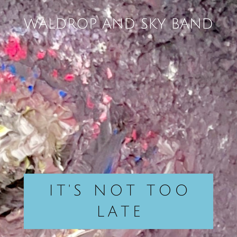 Waldrop and Sky Ban indie pop song artwork for It's Not Too Late