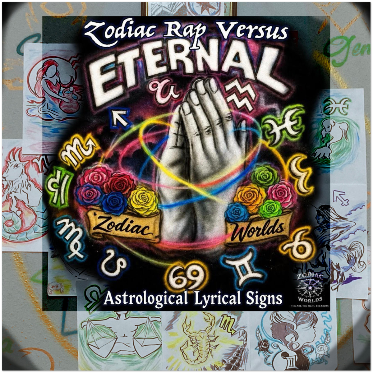 Zodiac Rap Versus: Astrological Lyrical Signs - Fine Art Poster