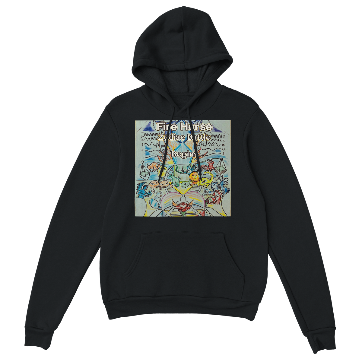Fire Horse Zodiac Battle Begins - Classic Unisex Pullover Hoodie