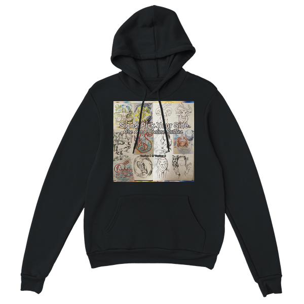 Signs, Pick Your Side: Fire Horse Zodiac Battles (Versions 1 vs Versions 2) - Classic Unisex Pullover Hoodie