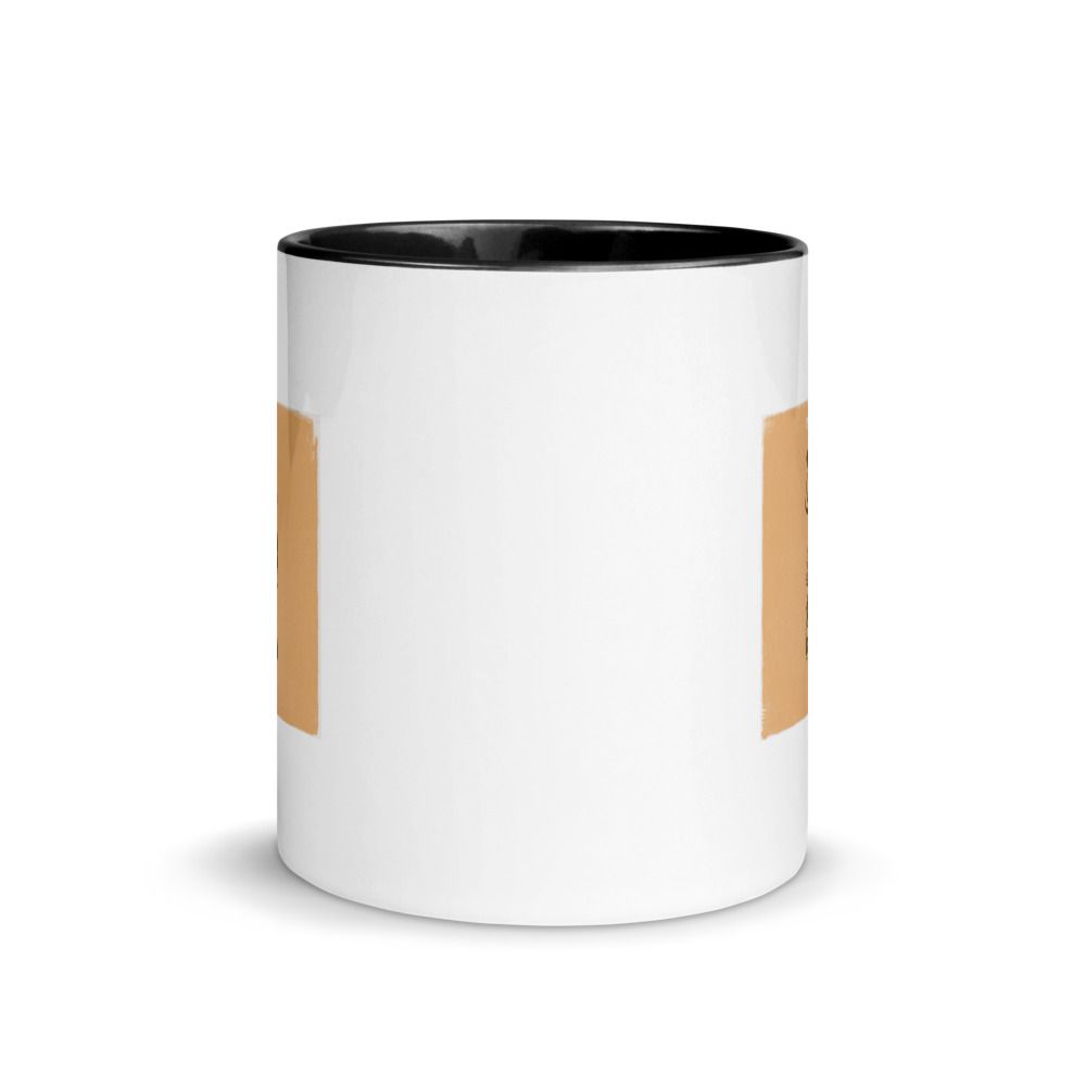 White Ceramic Mug with Color Inside
