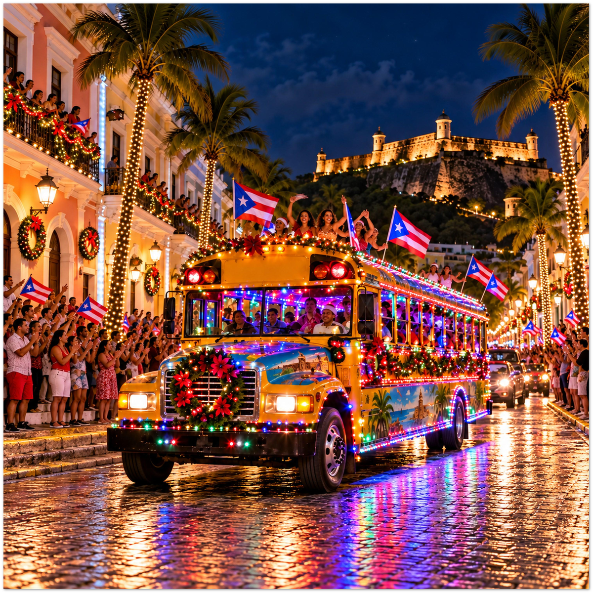 Christmas in Full Bloom (Puerto Rico) - Fine Art Poster