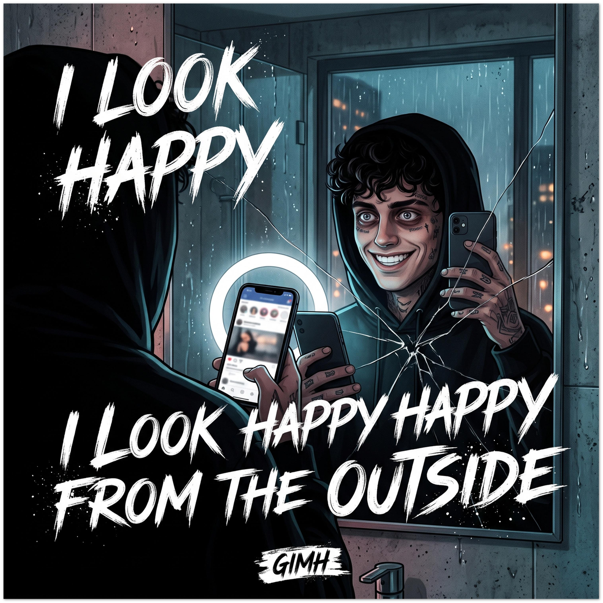 I Look Happy From The Outside - Fine Art Poster