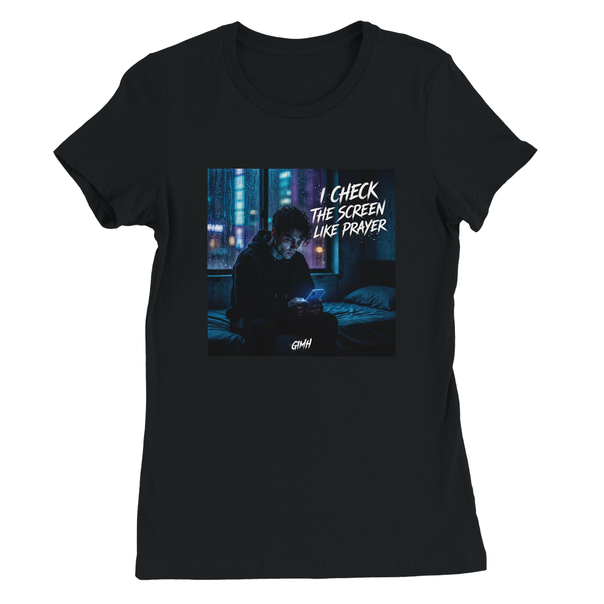 I Check The Screen Like Prayer - Women’s Cut T-Shirt