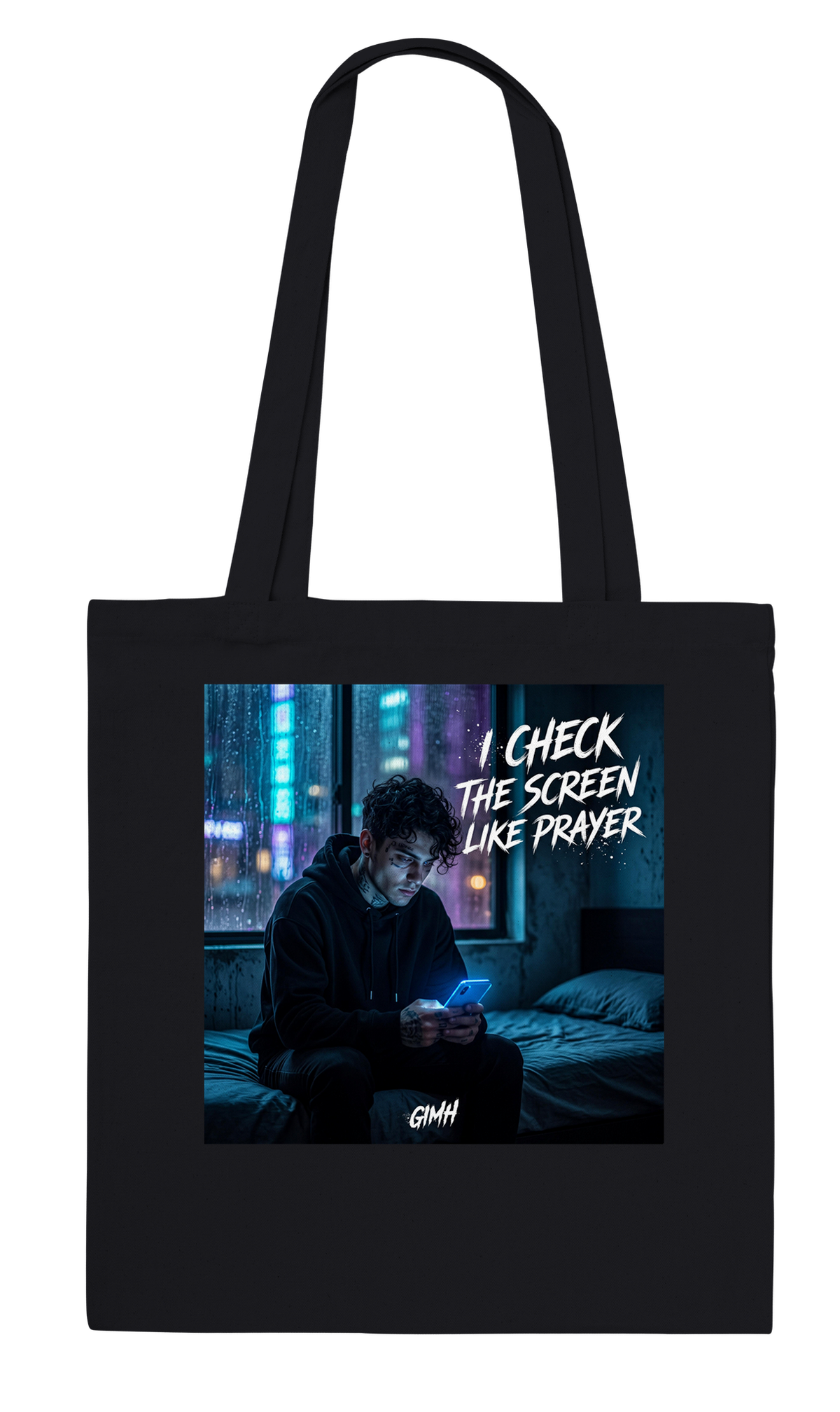 I Check The Screen Like Prayer - Tote bag