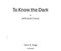 To Know the Dark (PDF licensed for 20 copies)