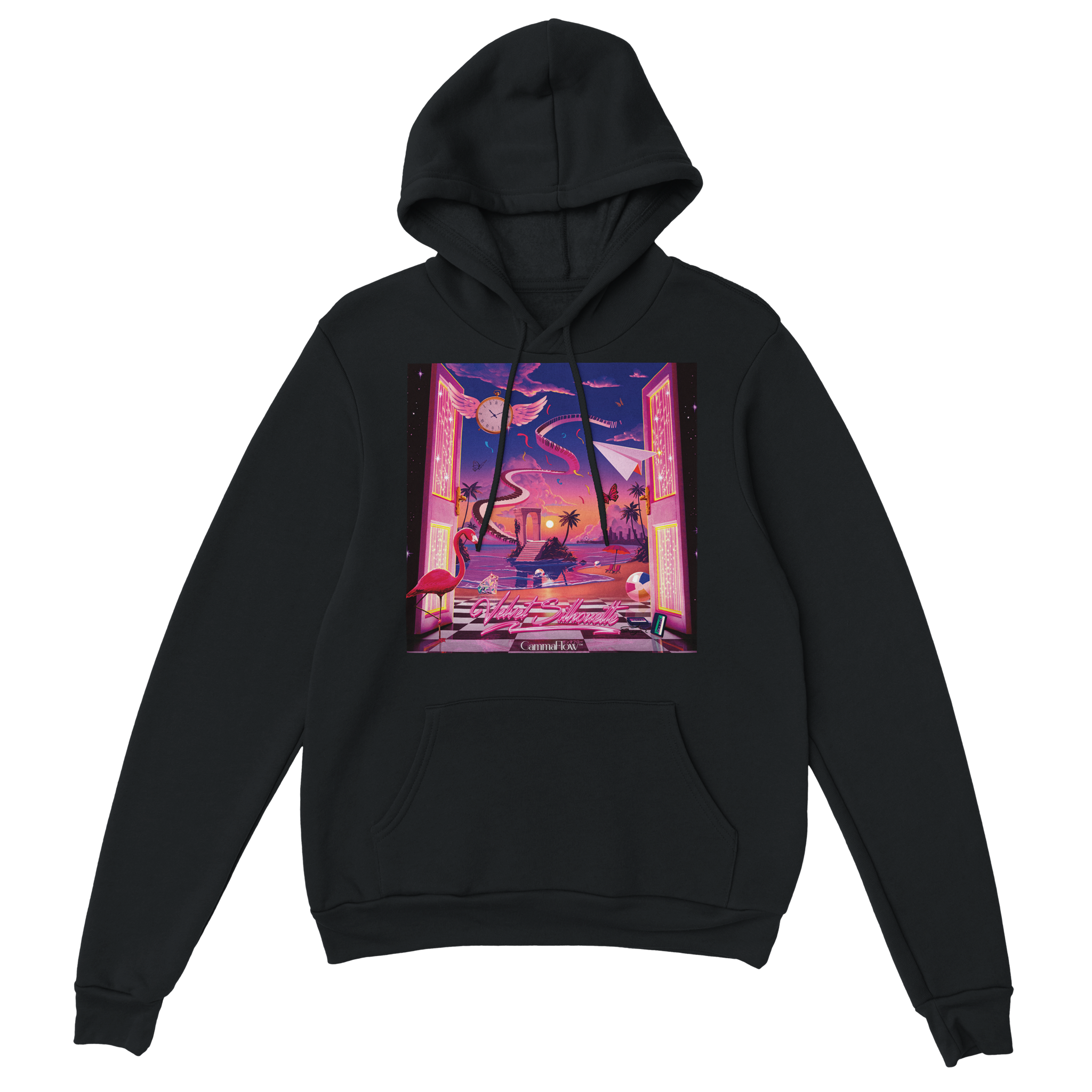 Velvet Silhouette - Classic Unisex Pullover Hoodie