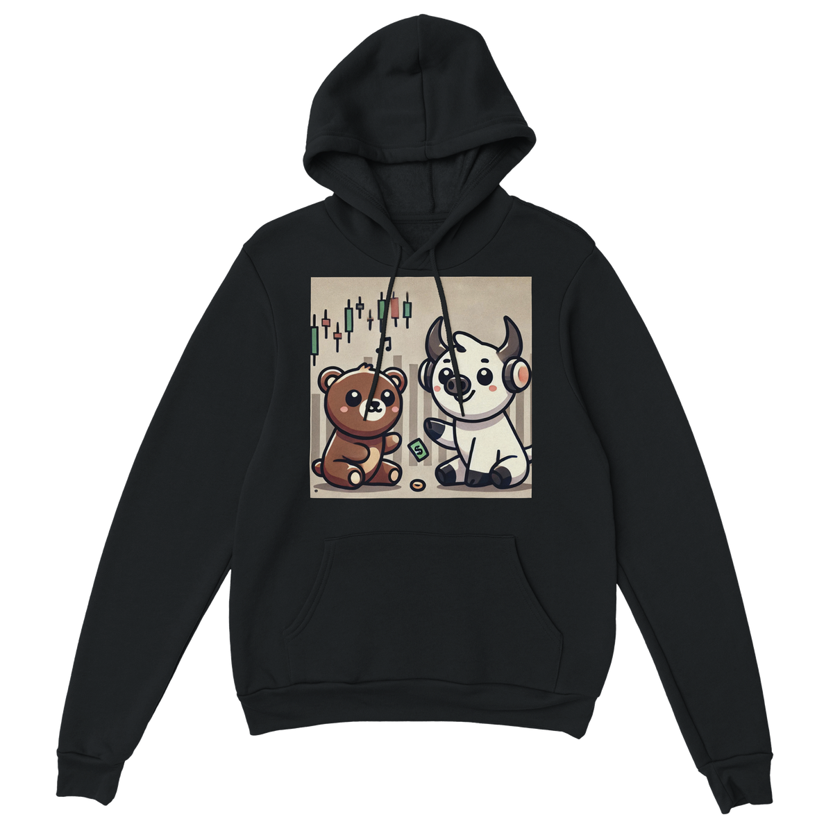 Stonks & Chill (LoFi Beats for Market Degens) - Classic Unisex Pullover Hoodie