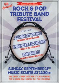 4th Annual "Rock & Pop Tribute Band Festival"