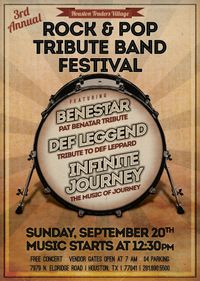 3rd Annual Rock & Pop Tribute Band Concert