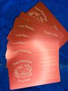 Custom Laser-Engraved Metal Business Cards