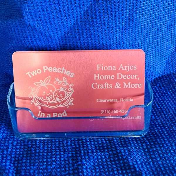 Custom Laser-Engraved Metal Business Cards