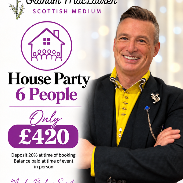 House Party 6 people £420, 20% deposit payable online £84