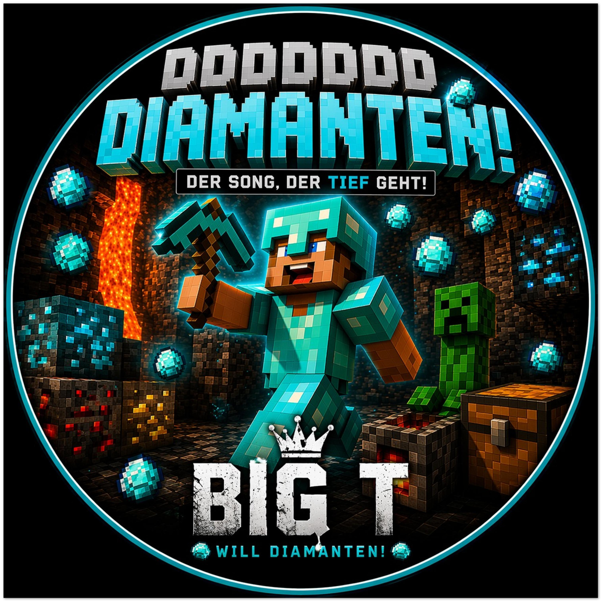 Big T braucht DDDDDDDDiamanten (feat. Paul) - Fine Art Poster