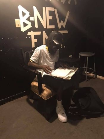 Diddle vibing in the studio
