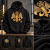 "NEW" BLACK HOODIE/GOLD LOGO/GOLD QR