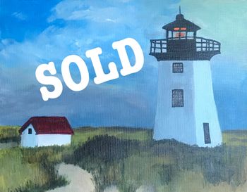 "Lighthouse #1", acrylic
