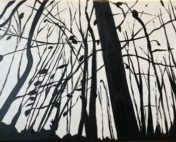 "Barely Dressed", acrylic
