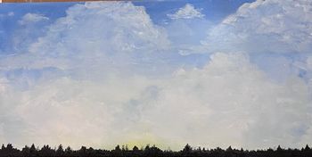 "Shining Through", acrylic
