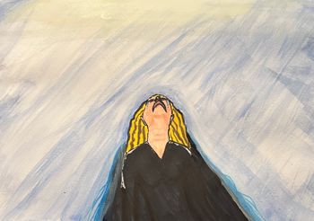 "Why", watercolor, marker
