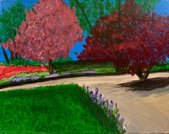 "Cornering Spring", acrylic
