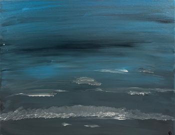 "Below", acrylic

