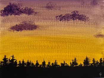 "Imperfect Summer Twilight", acrylic
