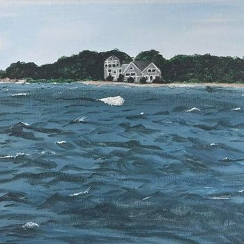 "House in Little Harbor", acrylic
