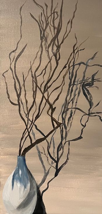 "Inn, the twigs", acrylic
