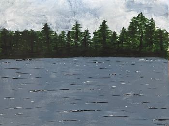 "Blown Away", acrylic

