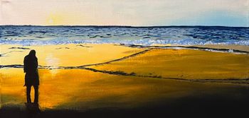"Lingering", acrylic
