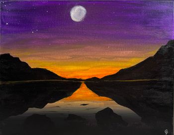 "Purple Fade", acrylic
