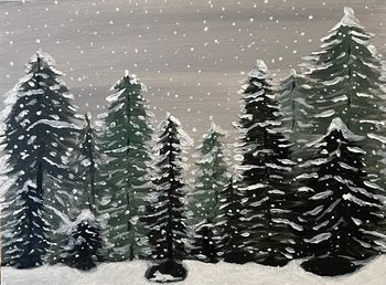 "Arctic Fox", acrylic
