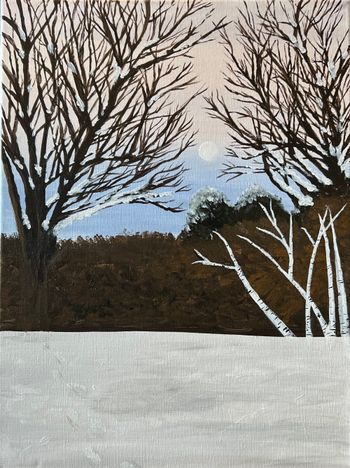 "High Snow", acrylic, marker
