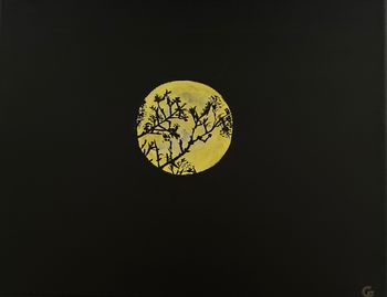 "BlooMoon", acrylic
