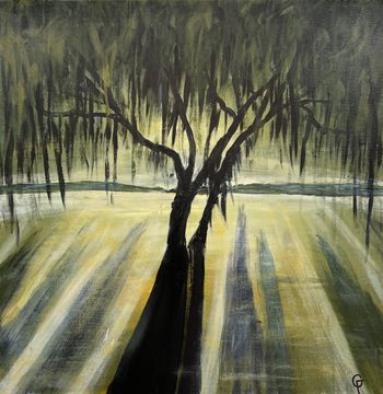 "Weeping Sunshine", acrylic
