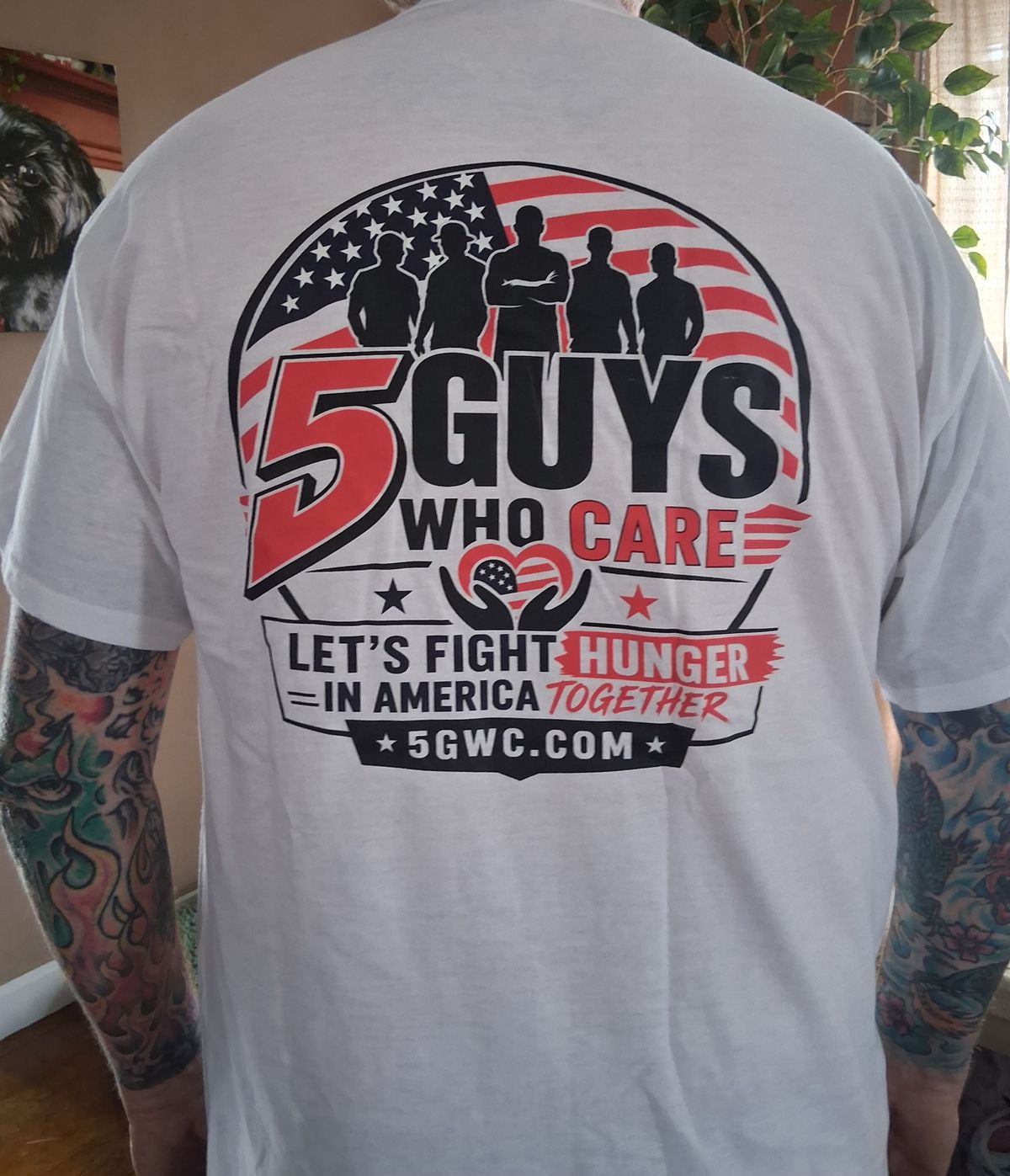 Official "5 Guys Who Care" Tee