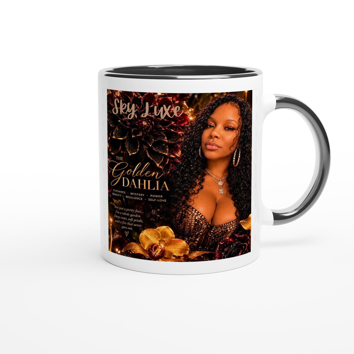 The Golden Dahlia - Ceramic Mug