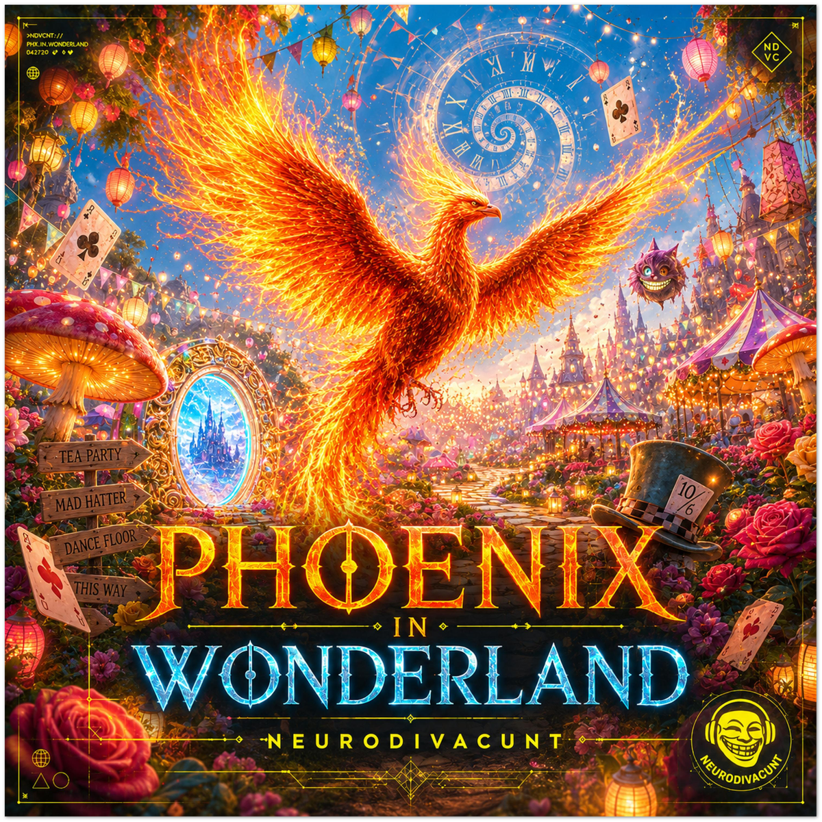 Phoenix in Wonderland - Fine Art Poster