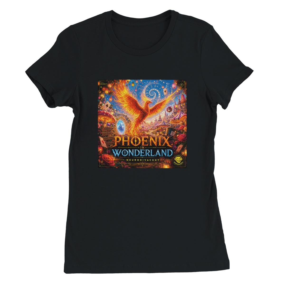 Phoenix in Wonderland - Women’s Cut T-Shirt