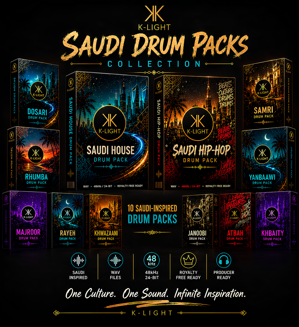 Saudi Drum Packs Collection