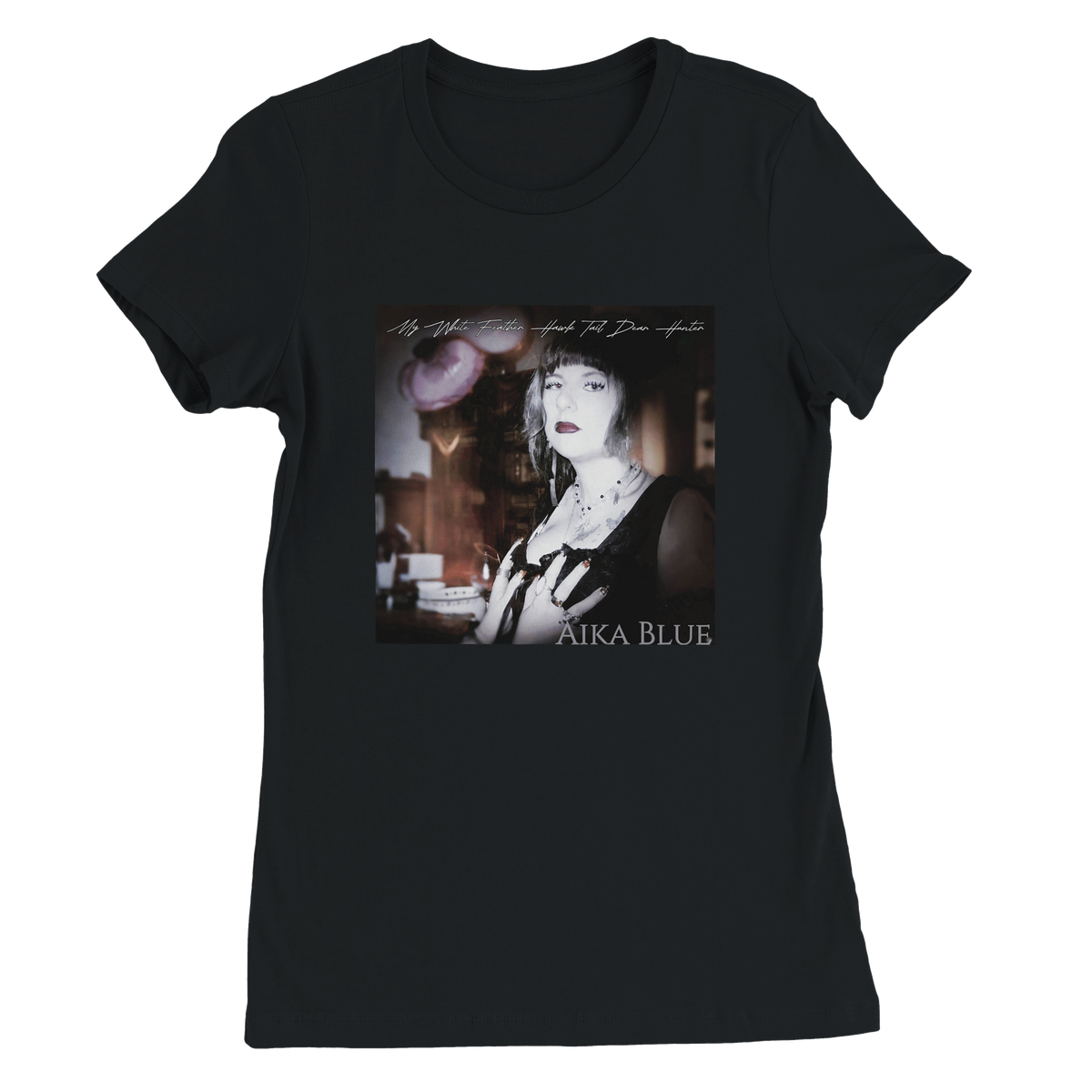 My White Feather Hawk Tail Dear Hunter - Women’s Cut T-Shirt