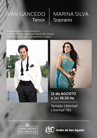 Iván Gancedo y Marina Silva en Concierto a Beneficio