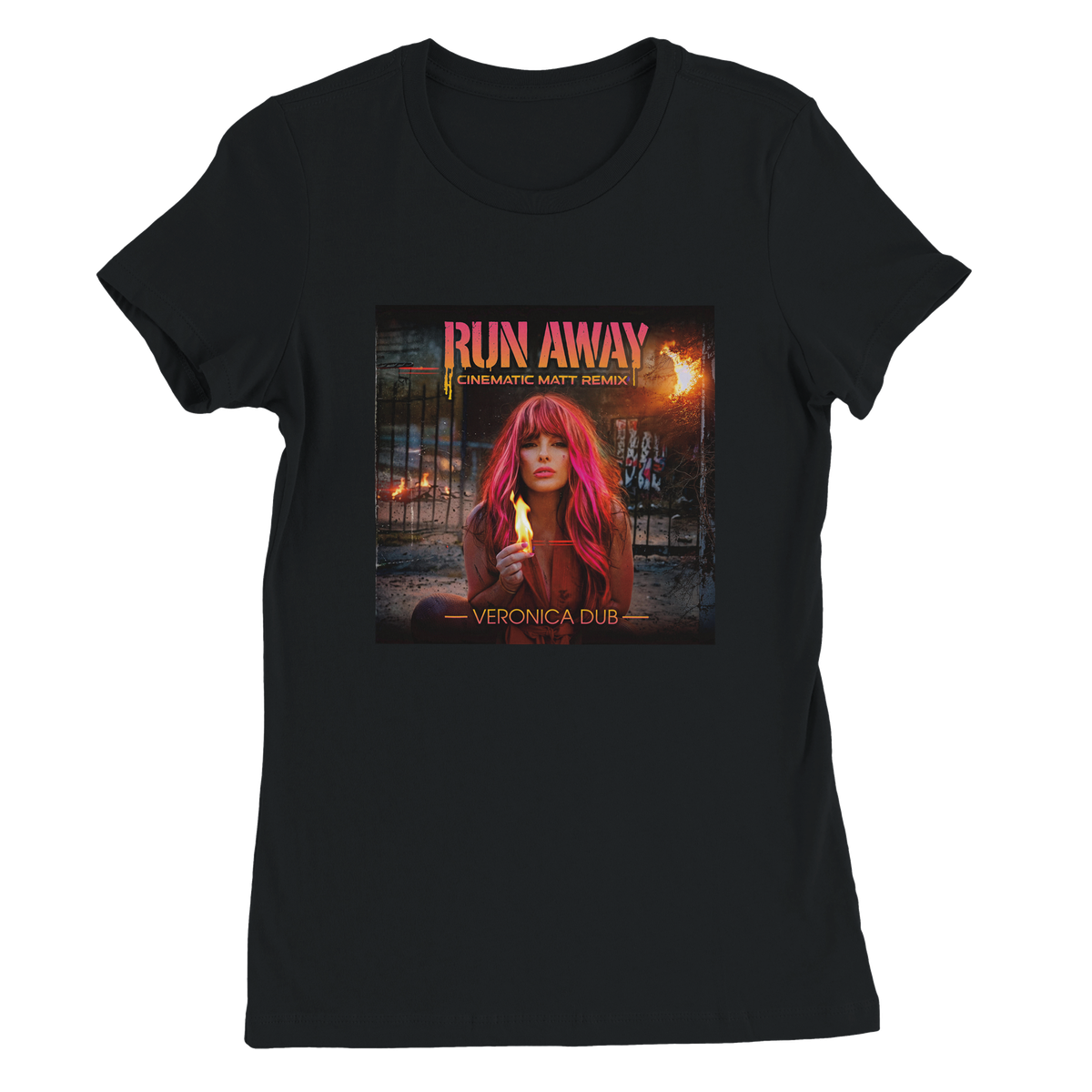 Run Away (Cinematic Matt Remix) - Women’s Cut T-Shirt