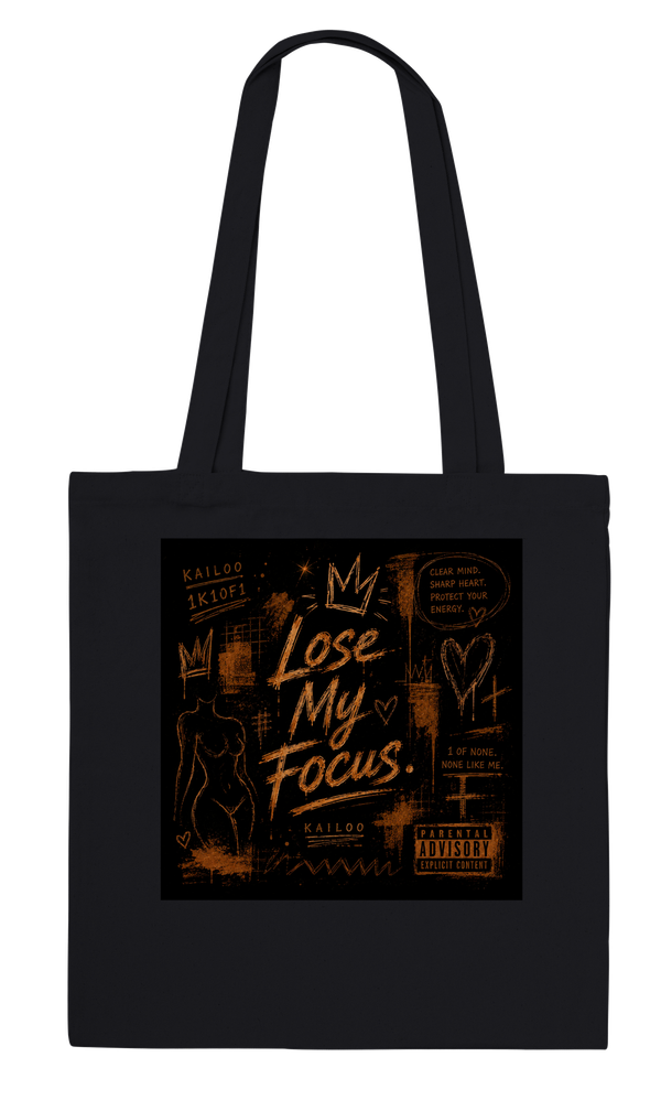 "Lose My Focus." Tote Bags.