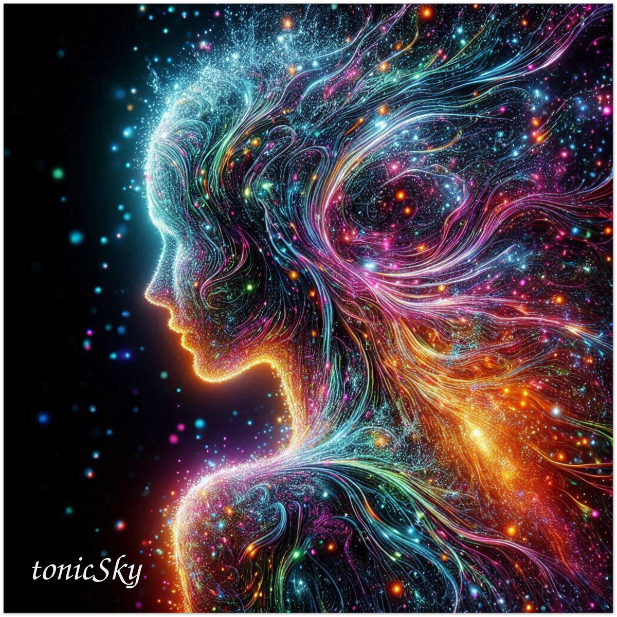 Cosmic Love Loss - Fine Art Poster