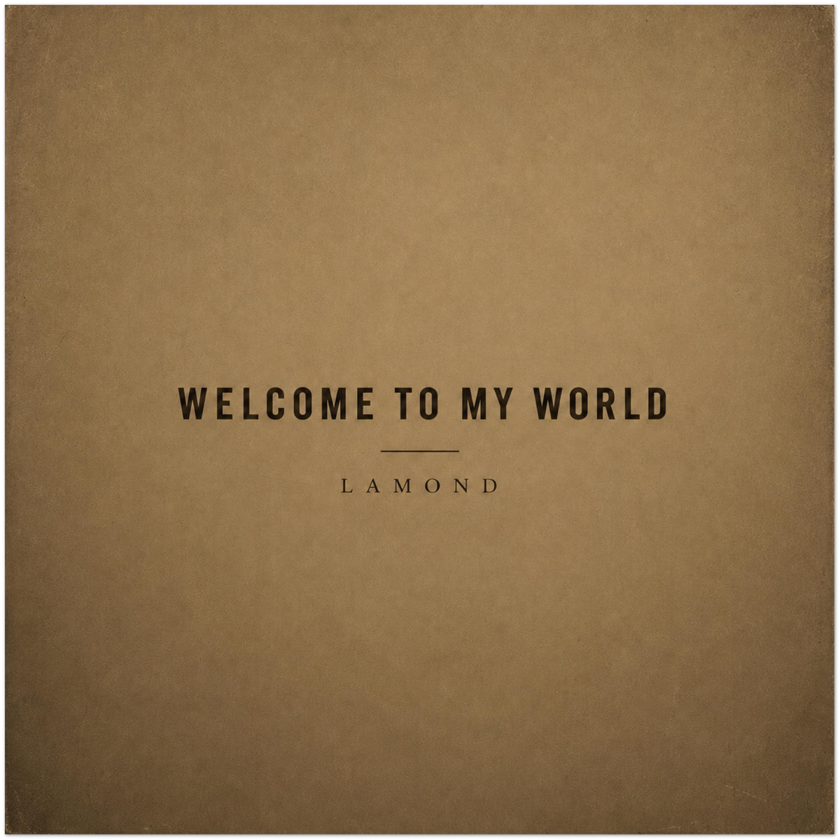 Welcome to My World — Original Single Cover Poster