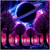 Purple Auras - Fine Art Poster