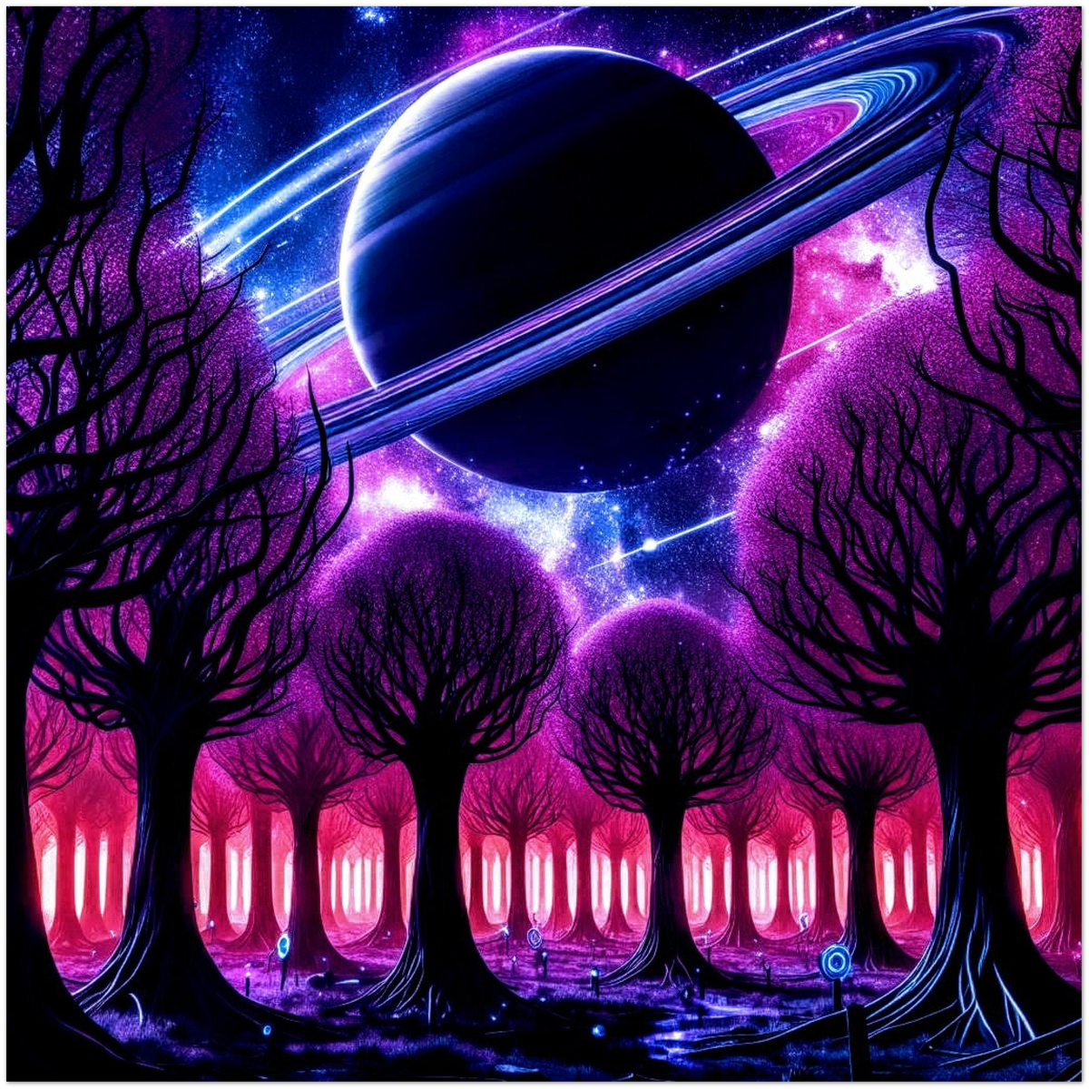 Purple Auras - Fine Art Poster
